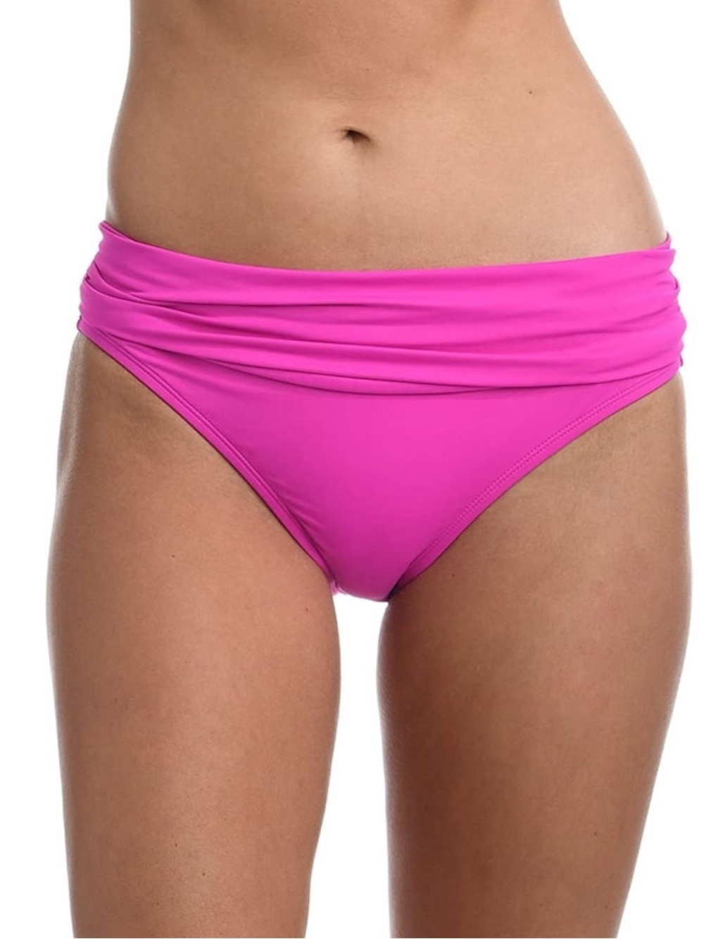 La Blanca Island Goddess Ruched Band Hipster Bottom